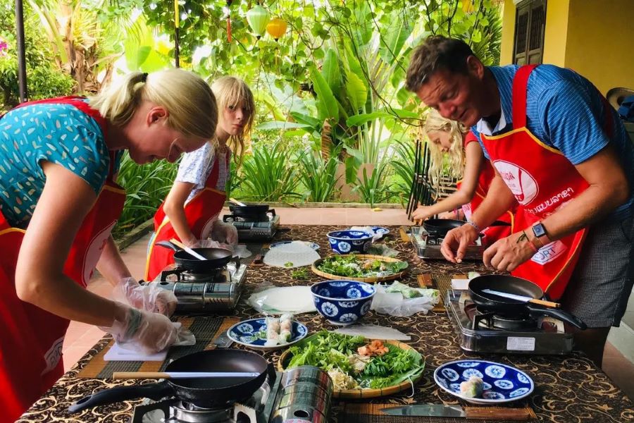 join in a cooking class in hoi an