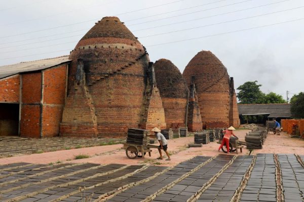 Making bricks at Vinh Long - Vietnam tours