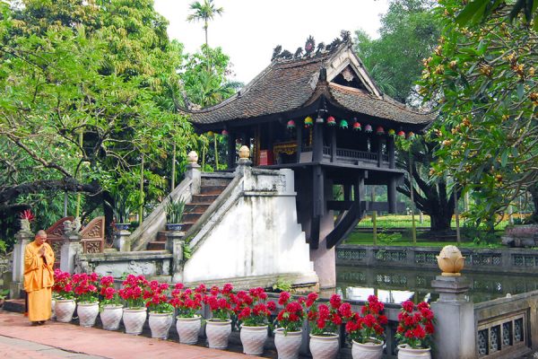 One Pillar Pagoda In Hanoi Vietnam