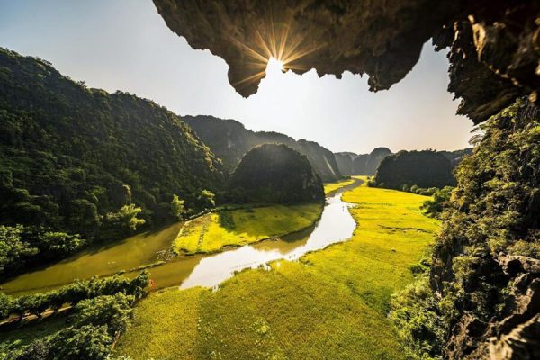 Panoramic View Of Tam Coc Classic Vietnam Tours