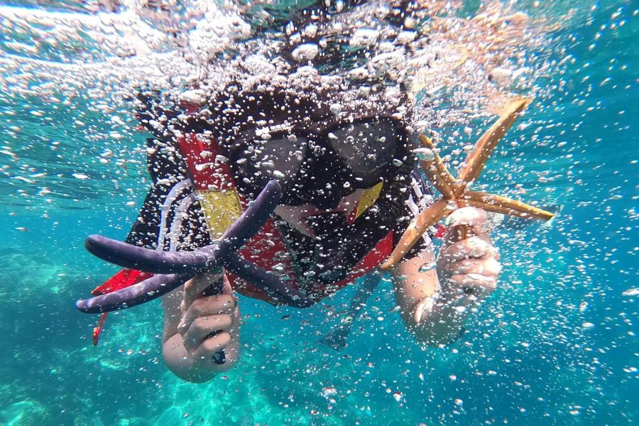 Snorkelling at Nha Trang beach - Vietnam vacation