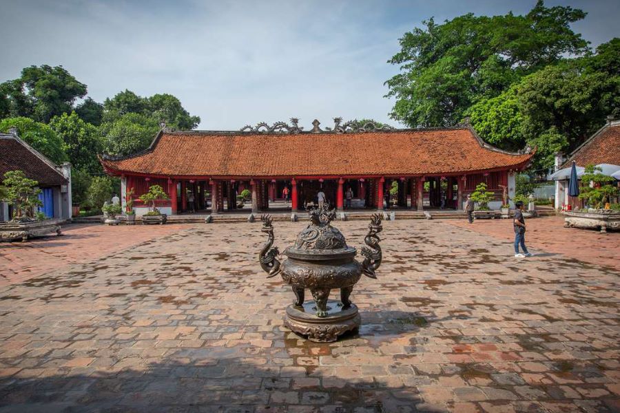 the temple of literature in hanoi vietnam