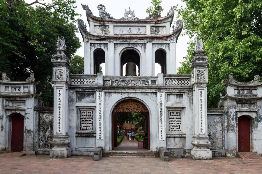 the temple of literature in hanoi vietnam vacation