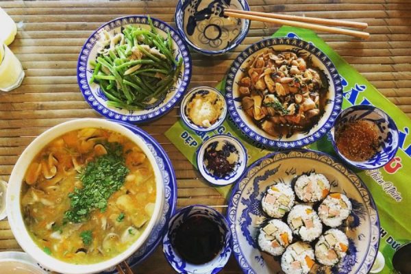 vegetarian dinner in hue