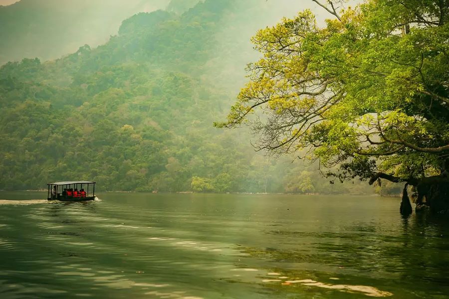 explore ba be national park in bac kan