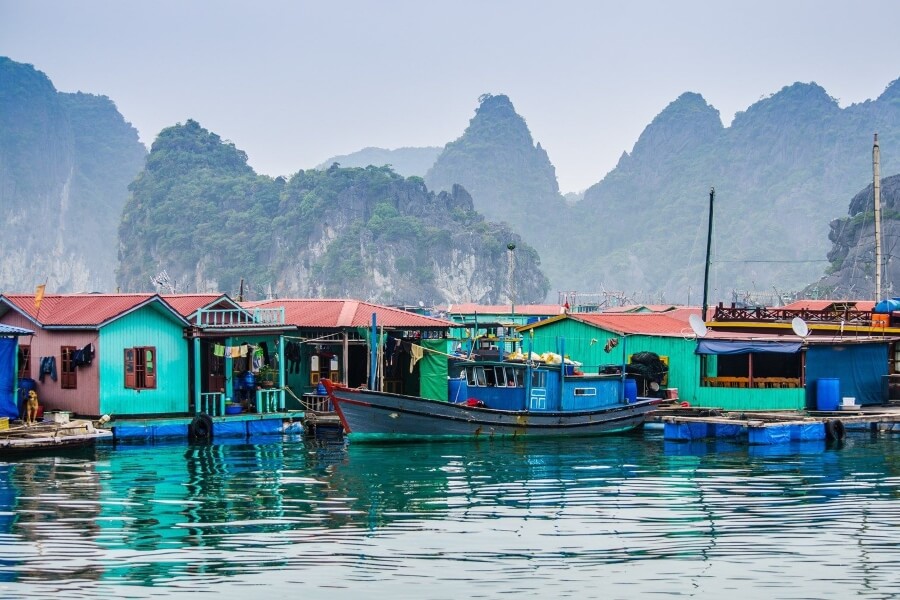 Cua Van floating fishing village