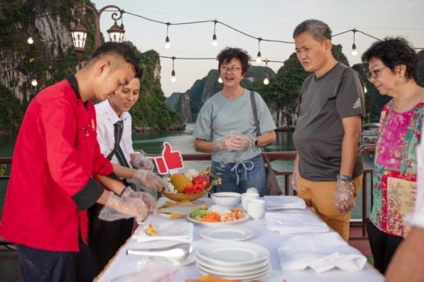 Dinner on Halong Bay Cruise Tours