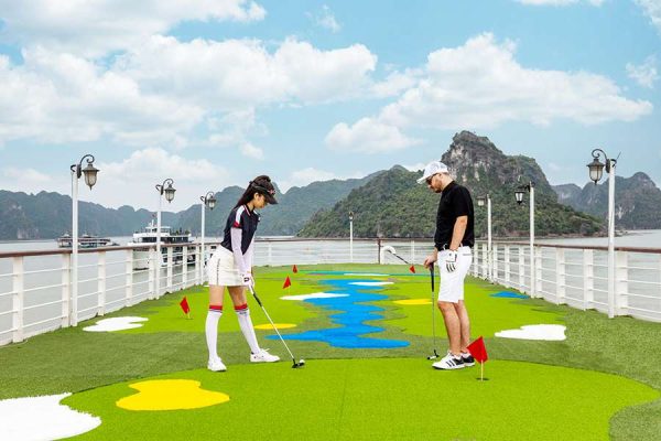 Golfing on Mon Cheri Cruise - Halong Bay tours