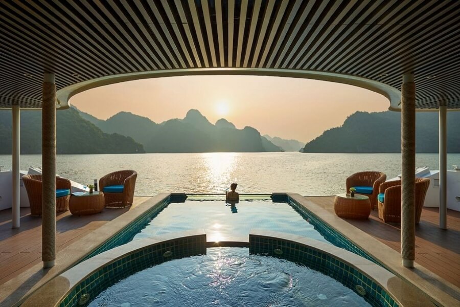 Swimming Pool Capella - Halong Cruise Tours