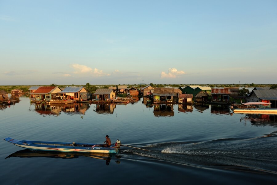 Tonle River in Cambodia - Vietnam tour packages