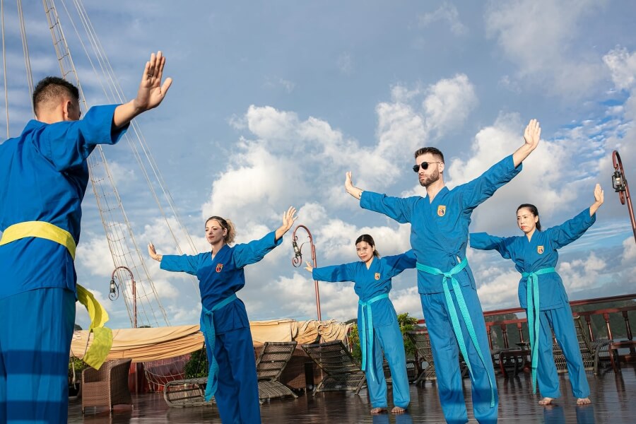 Vovinam Exercise - Halong Bay Cruise Tours