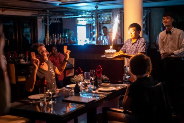 birthday event at swan cruise