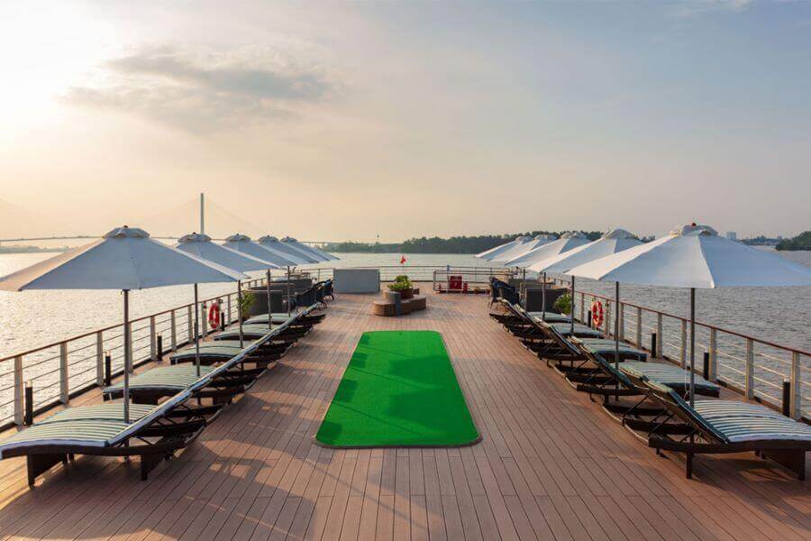 Victoria Mekong Cruise sundeck