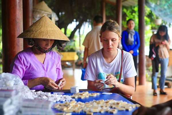 Coconut Candy Factory , Mekong Delta from Phu My port