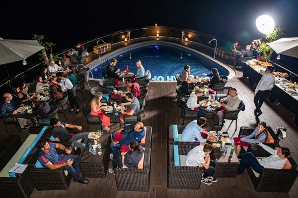 Enjoy dinner on Stellar of the Seas Cruise