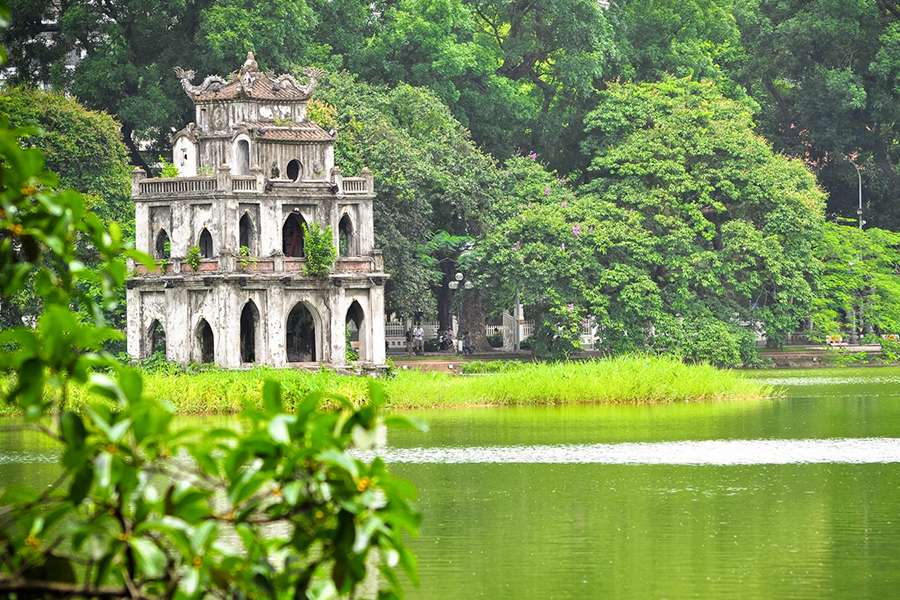 Hoan Kiem Lake from Cai Lan port