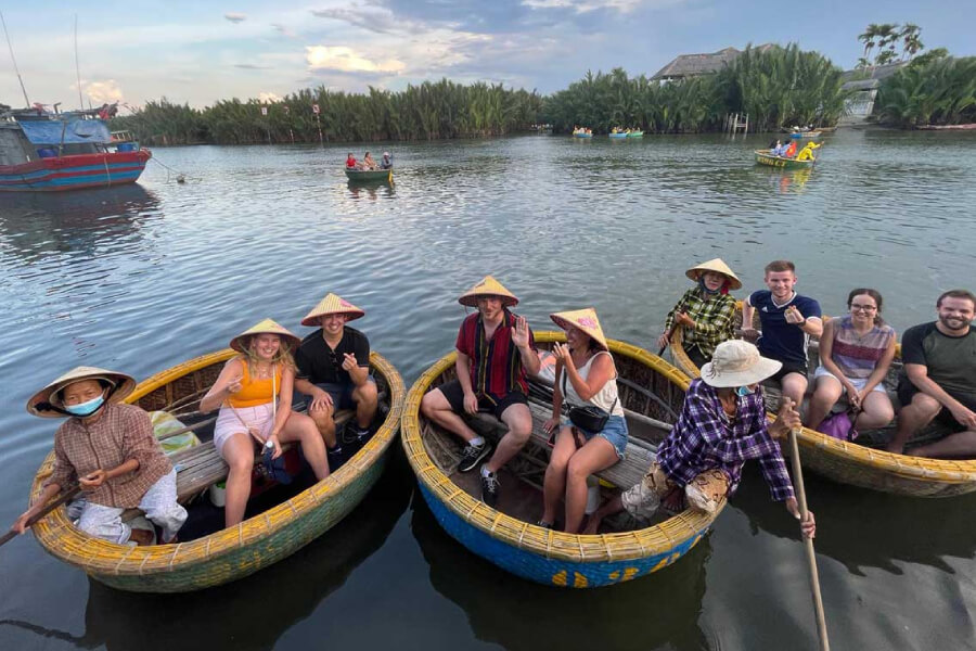 Vietnamese bamboo basket boat - Hoi An & Da Nang Shore Excursions