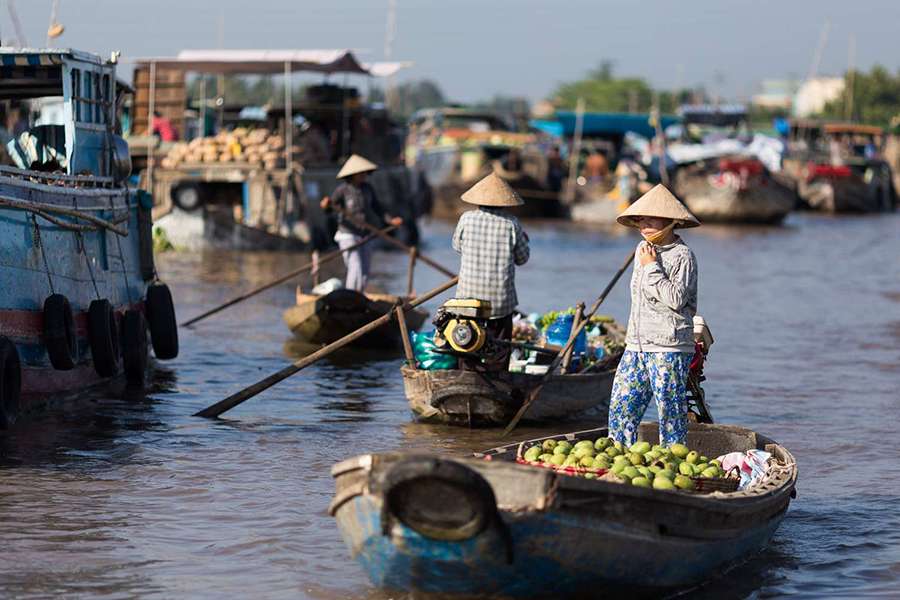 Cai Be Floating Market-Indochina tour