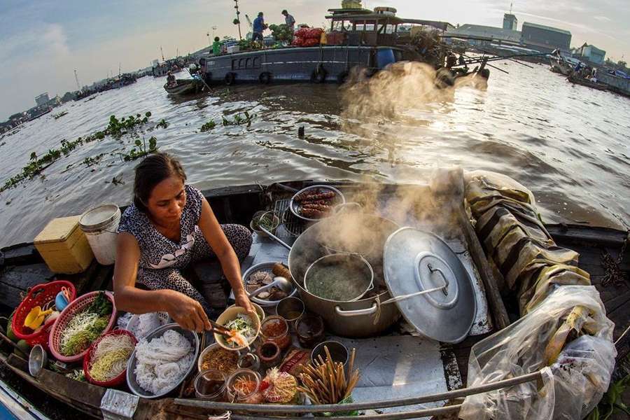 Cai Rang Floating Market,Vietnam - Indochina tour