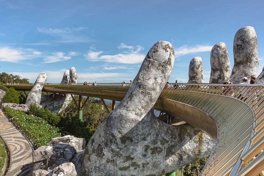 Golden Bridge in Danang Vietnam - Indochina tour