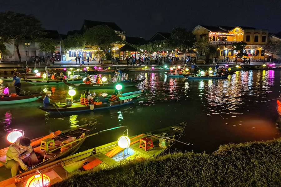 Hoi An Ancient Town at night - Indochina tour