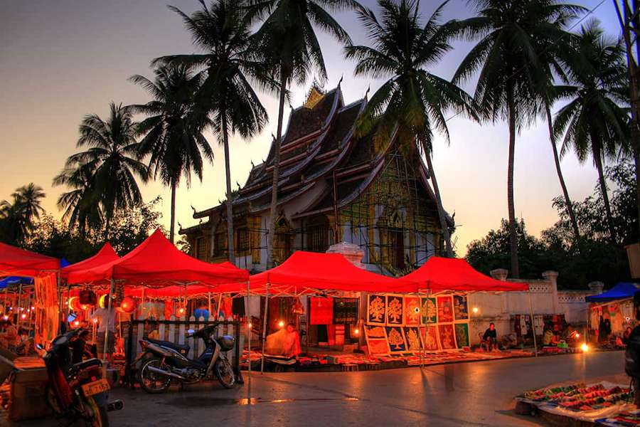 Night Market in Luang Prabang - Indochina tour