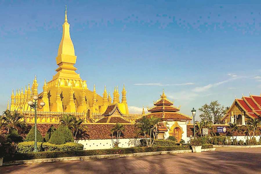 That Luang Stupa, Laos - Indochina tour