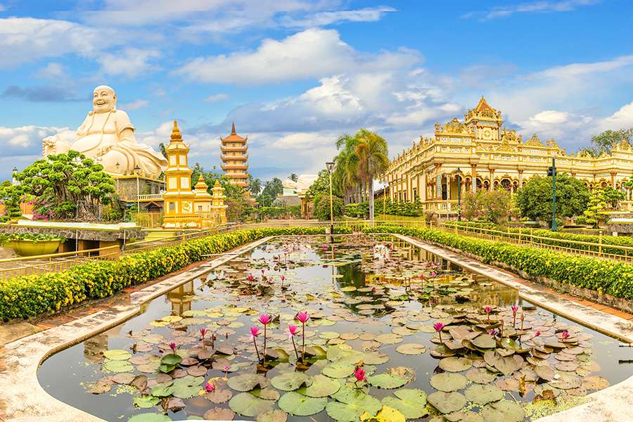 Vinh Trang Pagoda- Vietnam family vacation