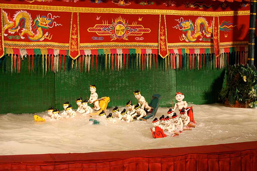 Water Puppets in Vietnam - Indochina tour