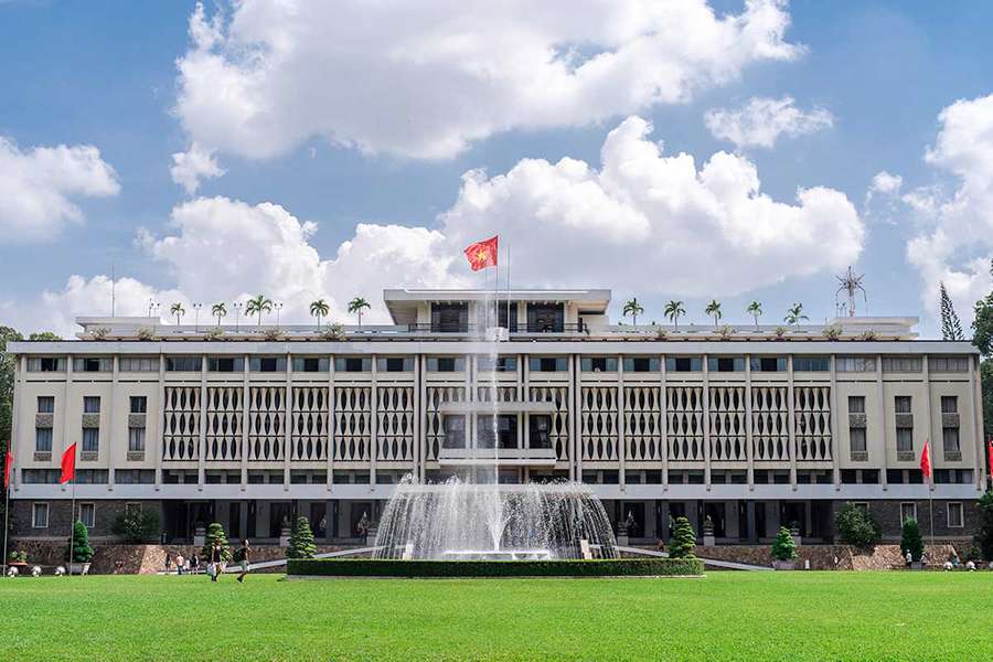 Reunification Palace in Saigon- Vietnam Cambodia tour