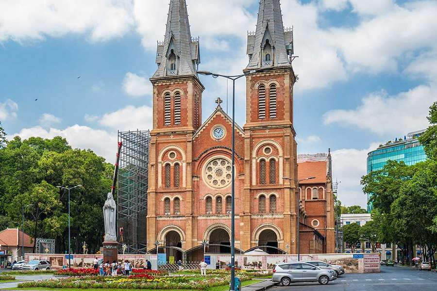 Saigon Notre Dame Cathedral - Indochina tour