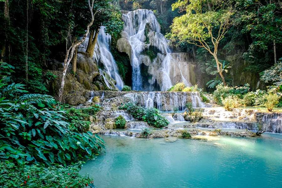 Kuangsi waterfall -Multi country tour