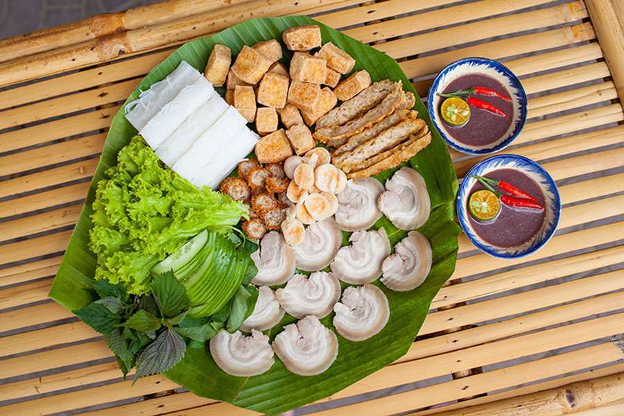 Bun Dau Mam Tom in Ho Chi Minh City