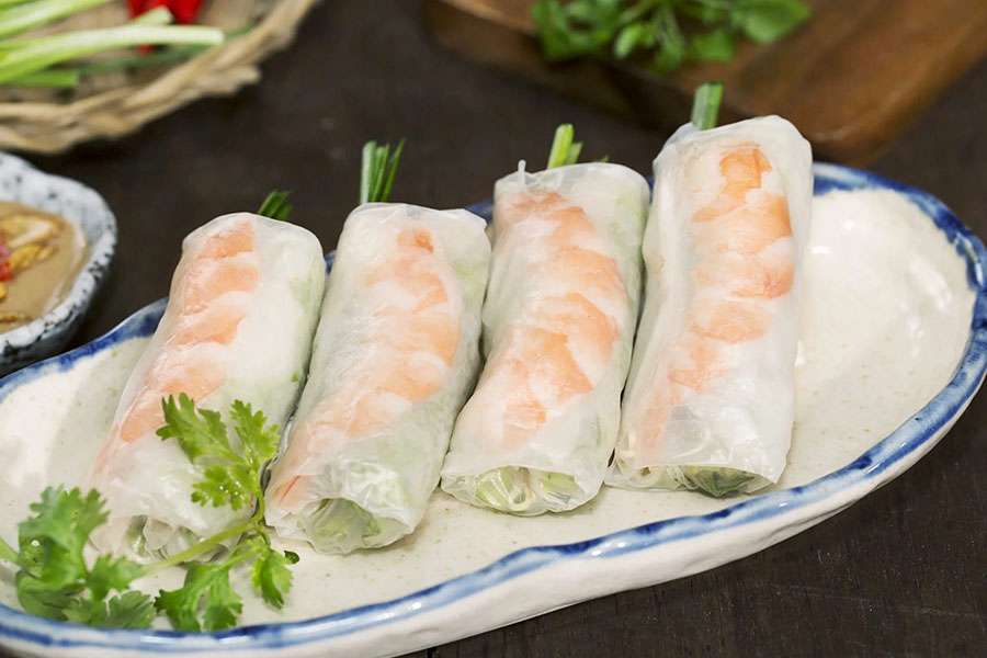 Vietnamese spring rolls in Ho Chi Minh City
