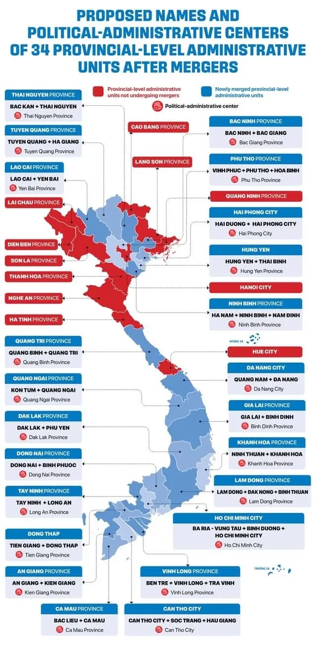 vietnam merger map