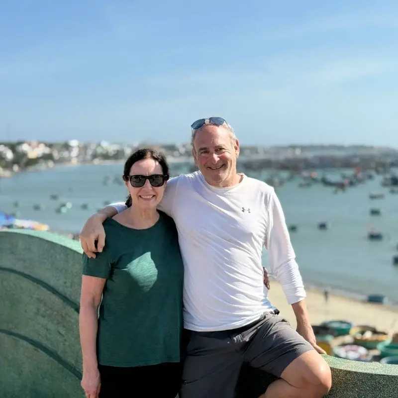 Couple enjoying coastal views in Vietnam on a personalized tour by Vision Travel