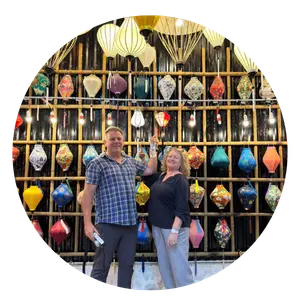 happy customers during vietnam vacation